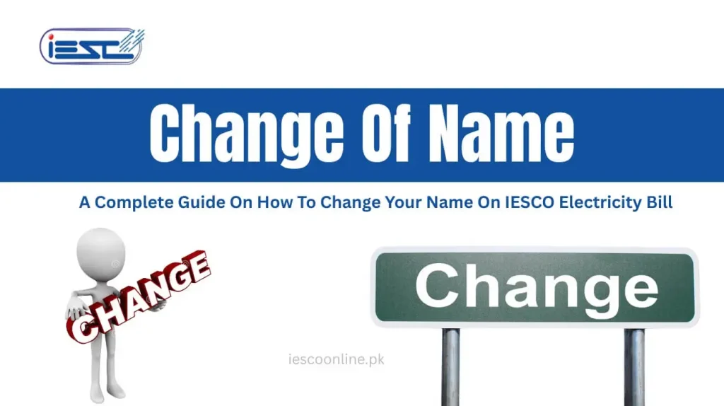 Channge of name