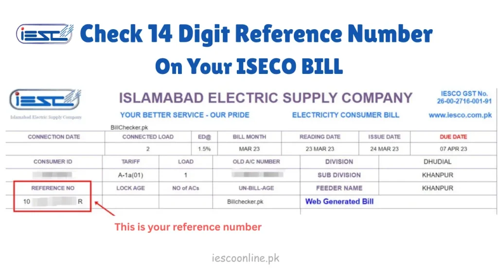 IESCO BILL Reference Number